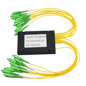 High quality PLC 1x16 channel 1m <strong>input</strong> <strong>output</strong> singlemode G657A1 ABS plastic box PLC <strong>splitter</strong> - Product Image 1