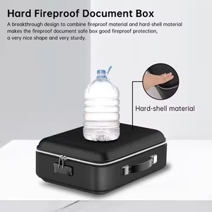 GQ包方便安全防火防水可锁硬壳文件收纳袋防火文件盒 - Product Image 3
