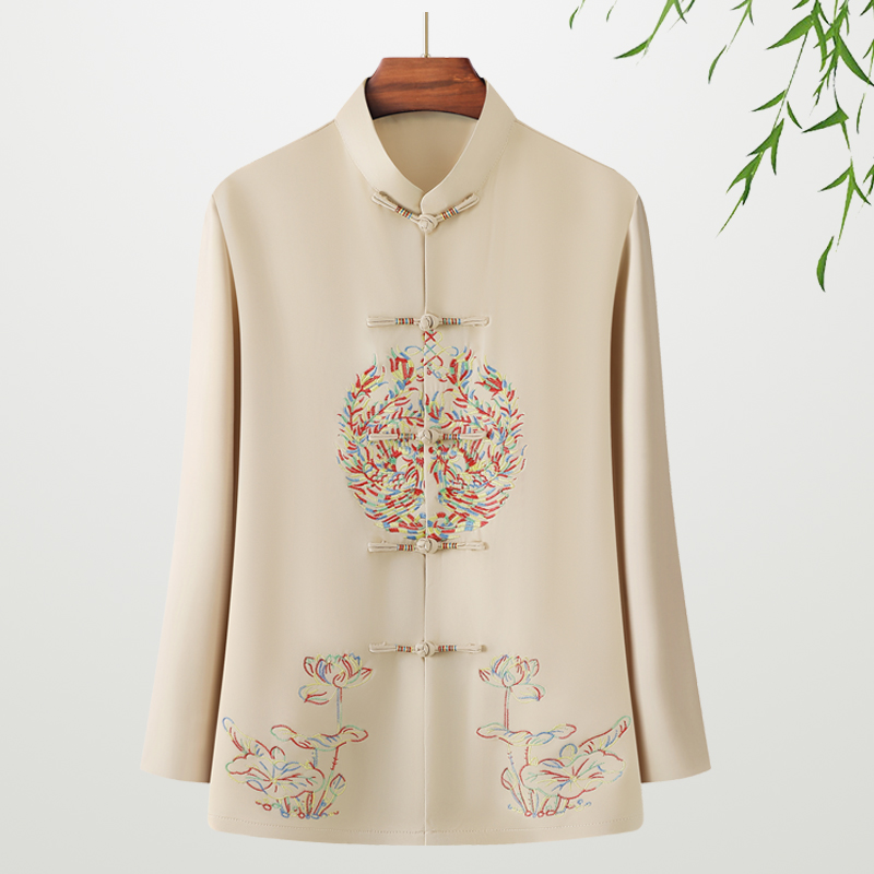 Women's beige long-sleeved top