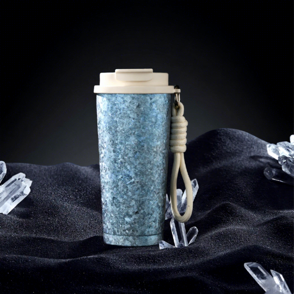 Tasse à café style titane bleu glacier