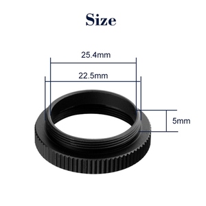 3 adet/grup Metal 5mm C CS montaj adaptörü 25.4mm konu C/CS Lens montaj adaptörü alüminyum dönüştürücü halka güvenlik için güvenlik kamerası - Product Image 2