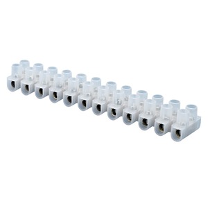 Bloque de terminales fijo de 12 posiciones de latón, Conector de caja de iluminación en forma de U, 12 bits máximo continuo 100A - Product Image 1