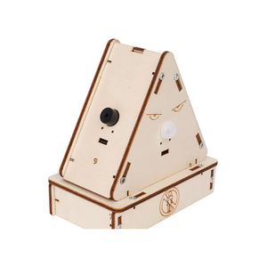 Fai da te assemblare in legno stelo Puzzle di programmazione scienza esperimento umano Mobile sensore di rilevamento giocattoli - Product Image 2