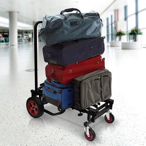 JH-Mech Hand Truck Dolly <strong>Cart</strong> Compact 300Lbs Max Load Capacity Foldable and Lightweight Metal Hand Platform <strong>Cart</strong> - Product Image 3