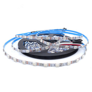 Tira de luces Led direccionable, cinta de 5MM WS2812b, 5v, WS2812, Color de ensueño, RGB, RGBIC píxel, Digital, DMX - Product Image 2