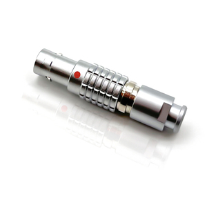 Fgg yumurta uyumlu dairesel kendinden kilitleme tıbbi bağlantı kablosu Metal kabuk 4 5 Pin 1B serisi itme çekme dişi konnektör - Product Image 5
