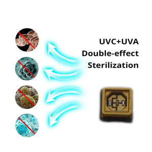 3535 uv הוביל דיודה 265nm 275nm 280nm (uvc) + 390nm (uvc) + 390nm (uvc) חרוזים אור עבור מנורת חיטוי