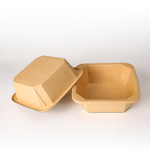 优质一次性餐具环保优质方形碗矩形纸托盘外卖食品 - Product Image 5