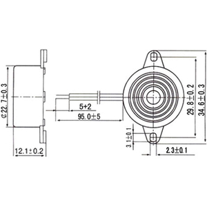 5pcs SFM-20B Active Buzzer 95dB Alarm DC3-<strong>24V</strong> Continuous Sound for <strong>Arduino</strong> Raspberry Pi DIY - Product Image 6