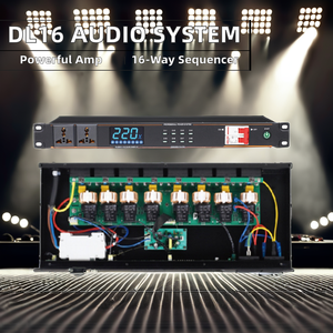 Professionale DL16 sistema Audio Sequencer Controller 16 vie ad alta potenza di alimentazione 2000w uscita concerti metallo Shell connessione Wifi - Product Image 3