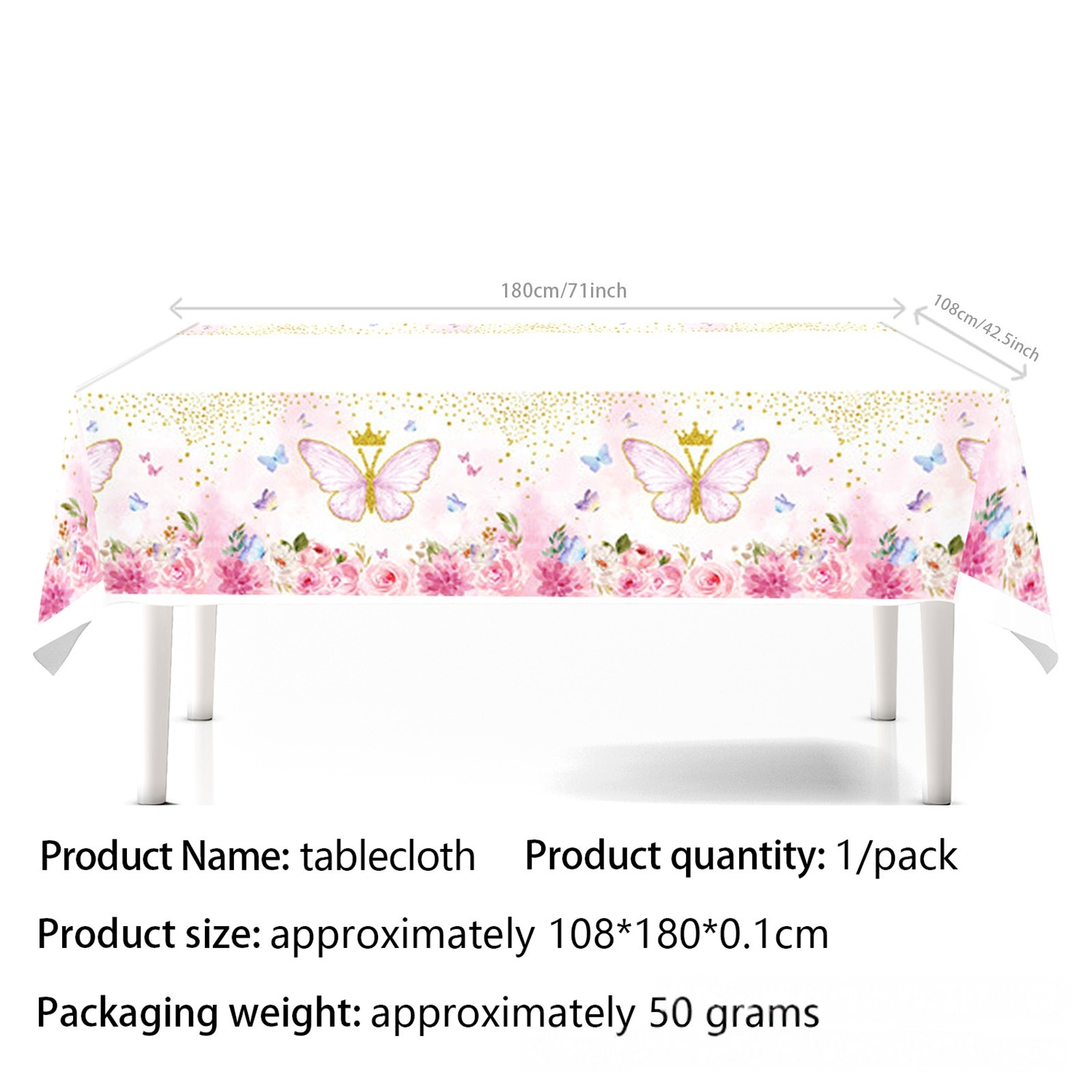 Tablecloth-1PCS-Pink