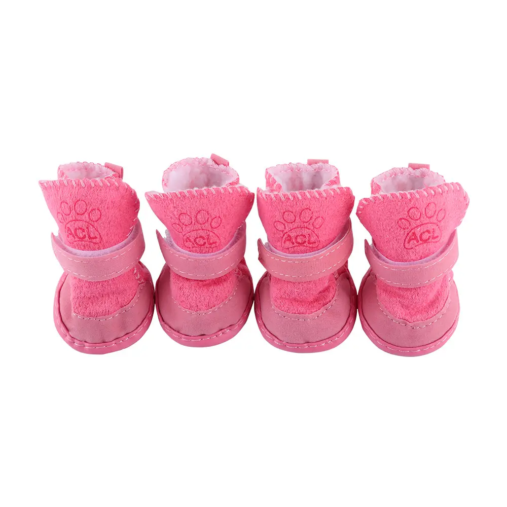 Fabriek Groothandel Waterdichte Rubber Regen Hond Schoenen Candy Color Non Slip Outdoor Pet Laarzen