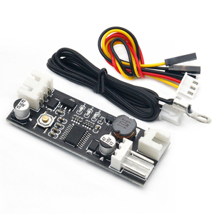 12V 0.8A DC PWM 2-3 ventilador de un solo cable Control de temperatura controlador de velocidad chasis computadora Módulo de reducción de ruido NTC B50K 3950 - Product Image 1