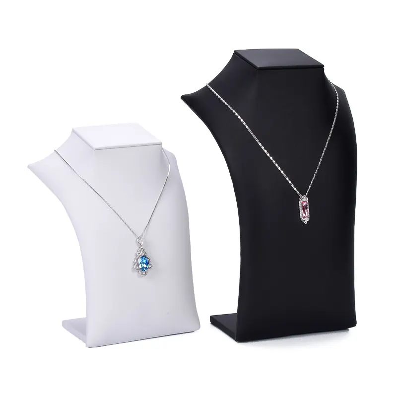 Aanpassen mannequin sieraden stand wit en zwart ketting houder, staat voor juwelen