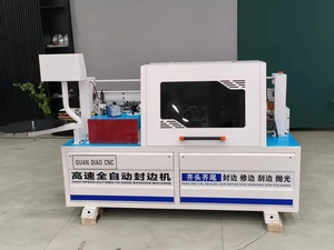 Otomatik yapıştırma ve kırpma parlatma ve otomatik uç keskin uçlu bükme makinesi ile kenar bantlama makinesi - Product Image 2