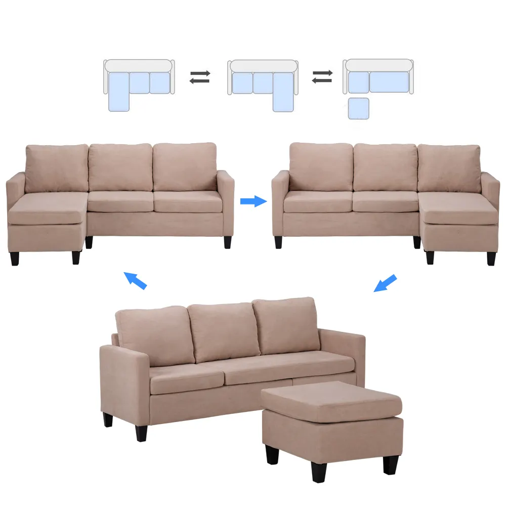 Sofá de canto, sofá nórdico moderno para casa, decoração para sala de estar