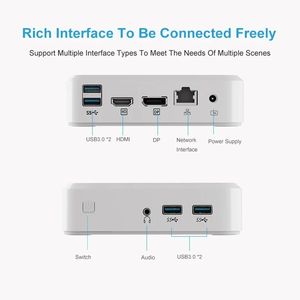 AMD มินิพีซี R-yzen 7 3750H 5 3550H เกมมินิพีซี2xDDR4 Windows11 NVMe Barebone คอมพิวเตอร์คู่4K UHD HTPC WIFI - Product Image 5