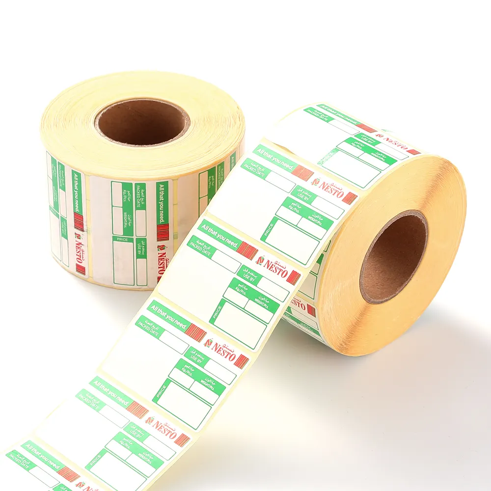 Venda quente de etiquetas de papel autoadesivas A4 para impressão de etiquetas térmicas de papel de barras etiquetas adesivas personalizadas