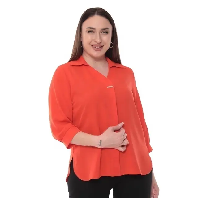 Blusa Top Para As Mulheres Pedir Preço Camisas de Alta Qualidade Feitas Na Turquia Blusa Estilo Escritório Para Senhoras Elegantes Ropa Mujer Moda