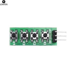 Ardumega2560 için Lonten 10 adet/grup tuş takımı 4 düğme anahtar modülü anahtarı klavye MEGA2560 Breadboard