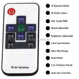 Controller led rgb di alta qualità DC 5-24V 17 tasti 300 modalità telecomando led RF