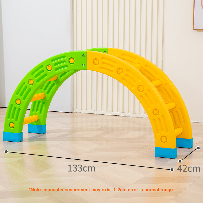 Demi-cercle vert jaune