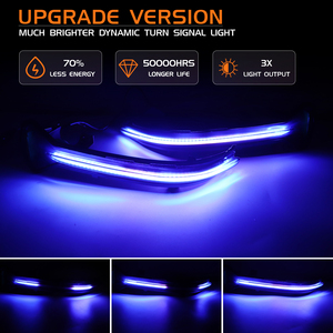 <strong>LED</strong> Mirror Dynamic Turn Signal Lights RearView Bulbs for BMW 3 5 6 7 8 Series G11 <strong>G12</strong> G30 G31 G38 G32 G14 G15 G20 M5 F90 Lamps - Product Image 4