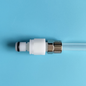 <strong>5</strong>/<strong>32</strong> PTF Valved Panel Mount <strong>Coupling</strong> Female Body Quick Release Disconnect Air Hose <strong>Coupling</strong> with Lock Nut - Product Image 4
