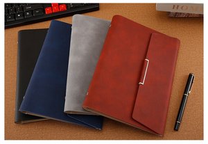Custom Magnetic Closed Polyurethane <strong>Notebook</strong> A5 Loose-leaf Binding <strong>Log</strong> Custom <strong>Printing</strong> Business Planner Agenda - Product Image 2