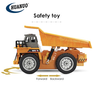 1/18 ölçekli 6CH 4WD Rc DAMPERLİ KAMYON oyuncaklar Diecast Metal Rc damperli iş makinesi modeli - Product Image 5