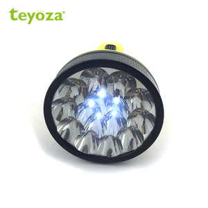 teyoza户外充电搜索灯功能强大的大型LED手电筒紧急火炬灯，带手柄