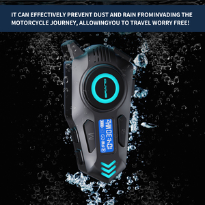 K09 Ipx8 Waterdicht Bt5.4 Motorfiets Mesh Intercomhelm Oortelefoon <span class=keywords><strong>Handsfree</strong></span> Communicatiesysteem Hoofdtelefoon - Product Image 2