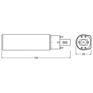 OSRAM DULUX <strong>LED</strong> D13 6W G24Q-1 4000K - Product Image 4