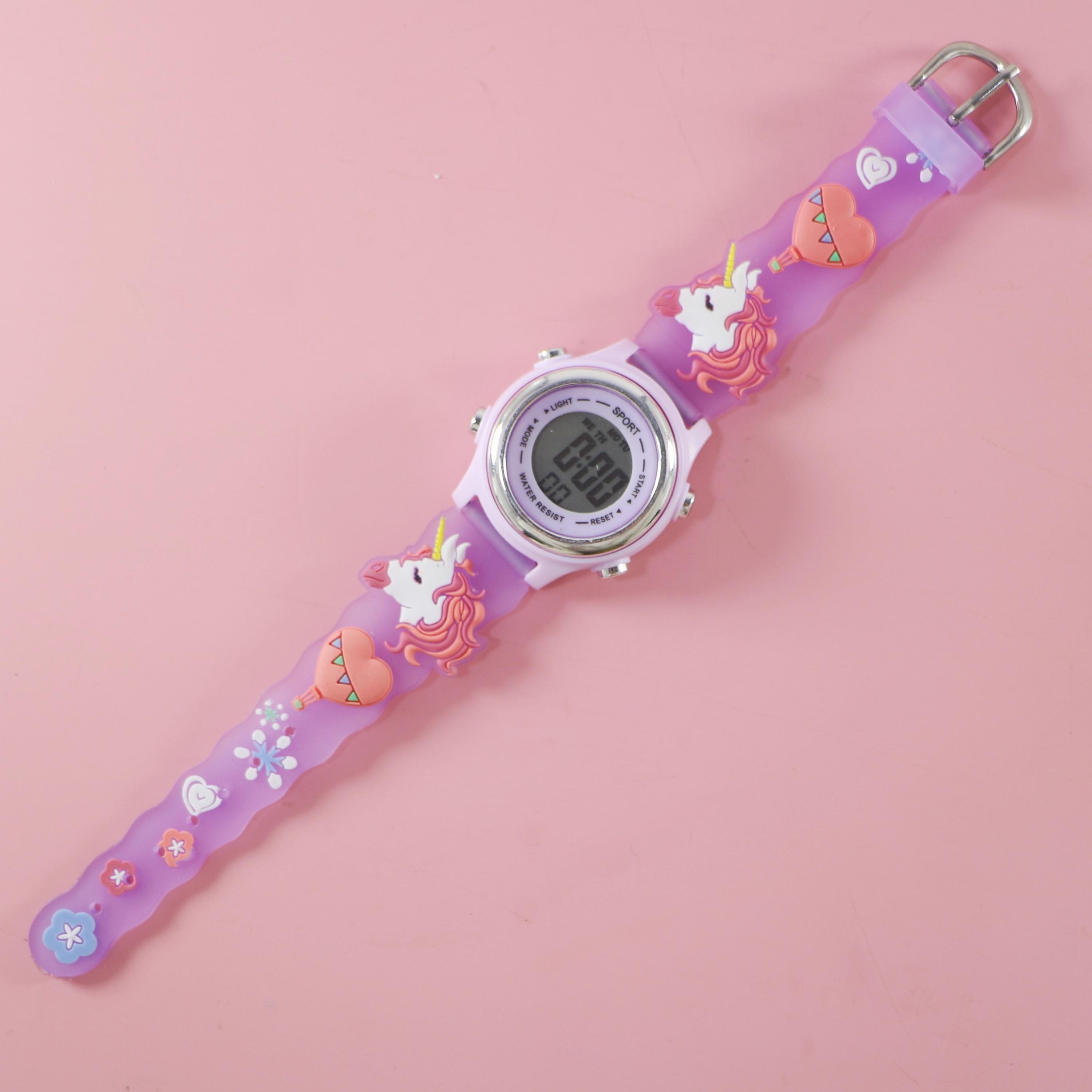 Violeta claro con estampado de unicornio 4