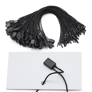 Cuerda de poliéster ajustable para ropa con cierre de etiqueta colgante ecológica - Product Image 2