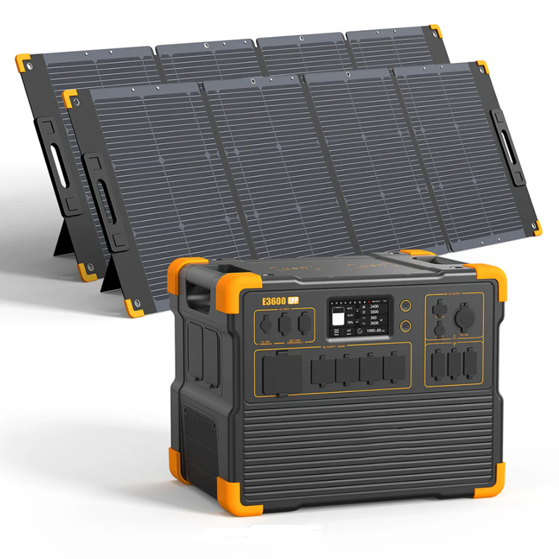 E3600LFP + 2 panneaux solaires de 200W