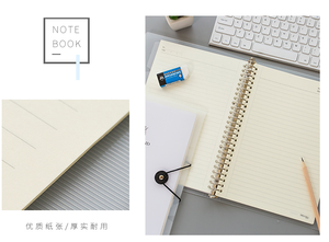 Hot Sell Wholesale PVC/PP Plastic Cover <strong>Notebook</strong> Loose Leaf Ring Bound Journal <strong>With</strong> Plastic <strong>Index</strong> Button for Closure - Product Image 4