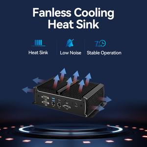 Fanless Aluminum Small Industrial <strong>Computer</strong> Intel Core I5 4200U 2 Network Card RJ45 LAN 6 <strong>RS232</strong> RS422 RS485 <strong>Embedded</strong> Mini PC - Product Image 4