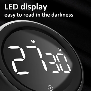 Display a LED piccolo Mini Timer magnetico digitale circolare magnetico LED conto alla rovescia Timer da cucina digitale - Product Image 2