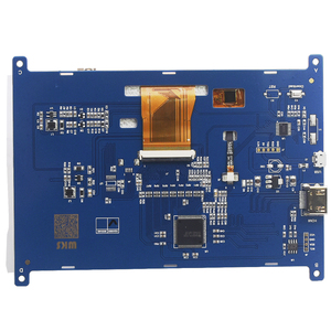 7,0-Zoll-HDMI-Monitor 1024x600 Pixel HD-LCD-Himbeer-Pi-Bildschirm mit Treiber-PCB-Match-Halter für Raspberry Pi 4 & Pi 3 B.