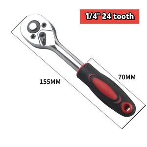 12 adet CR-V takım 1/4 çift yönlü hızlı bırakma anahtarı 10 yuva 4-13mm uzatma çubuğu kolay bakım onarım aracı seti çantası - Product Image 3