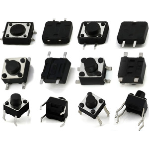 Taktsc halter Berührungs schalter 12x12x5mm 7.3 H4.3 Quadratischer Kopf Plug-in Patch Ring Seitens tift Druckknopf schalter - Product Image 6