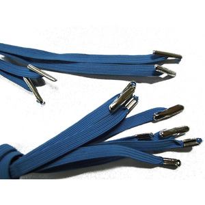 Cuerda elástica con puntas de metal, cable plano elástico con prensado de metal - Product Image 4