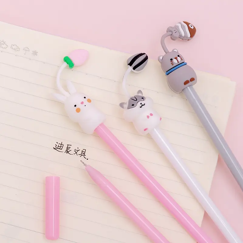 Южнокорейская креативная мультяшная Милая нейтральная ручка для парка домашних животных маленькая свежая и милая ручка для экзамена для студентов ручка для письма подписи