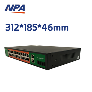 Conmutador de red Fast Ethernet de 24 puertos con Gigabit para cámara IP y AP inalámbrico - Product Image 3