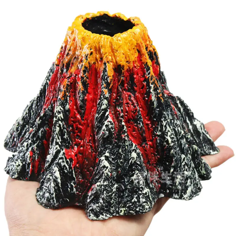 Украшение аквариума креативный прочный декоративный Декор вулканической формы