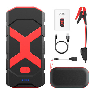 卡车摩托车用便携式12V 20000毫安汽车跳车启动器，峰值电流为2000A，发光二极管灯锂离子电池 - Product Image 1