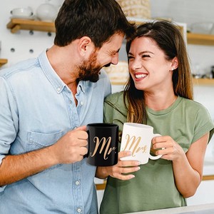 Custom Valentines Day Gift 2023 Couple Mr and Mrs Coffee Mugs <strong>Cups</strong> Gift Set Porcelain Mug <strong>Cups</strong> Ceramic Coffee Mugs for Gifts - Product Image 4
