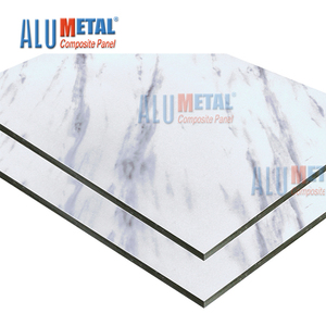 Thiết kế hiện đại Faux đá cẩm thạch Granite đá ACP nhôm Composite Panel 4 mét dày A2 Lớp Chống Cháy cho căn hộ tấm Tường - Product Image 2