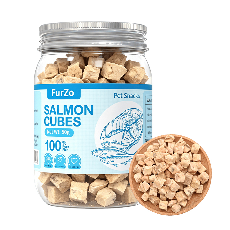 Cubos de salmón